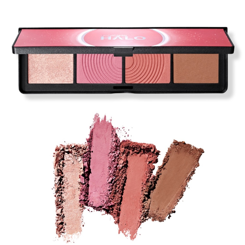 NEW Smashbox Halo Sculpt + Glow Face Palette in Pink Saturation Full Size